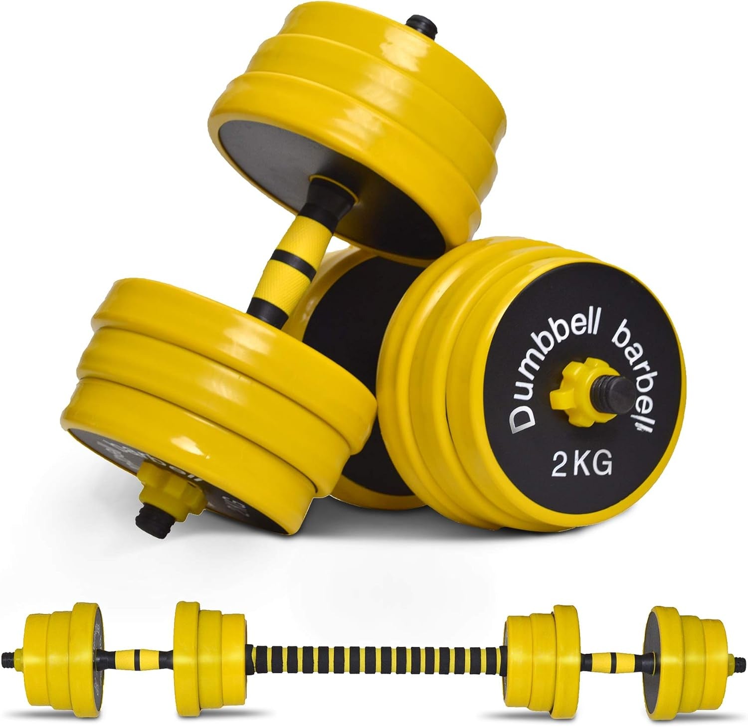 Adjustable Weights Dumbbells Set, Dumbbell Set, Home Weights 2-In-1 Set, 22-33-44-55-66-88 Non-Slip, All-Purpose, Gym