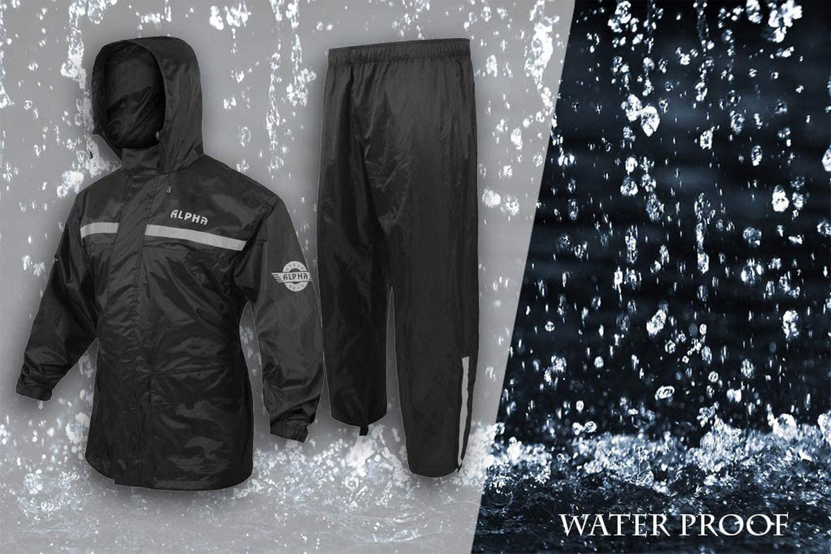 RAIN SUIT (BLACK, MEDIUM)