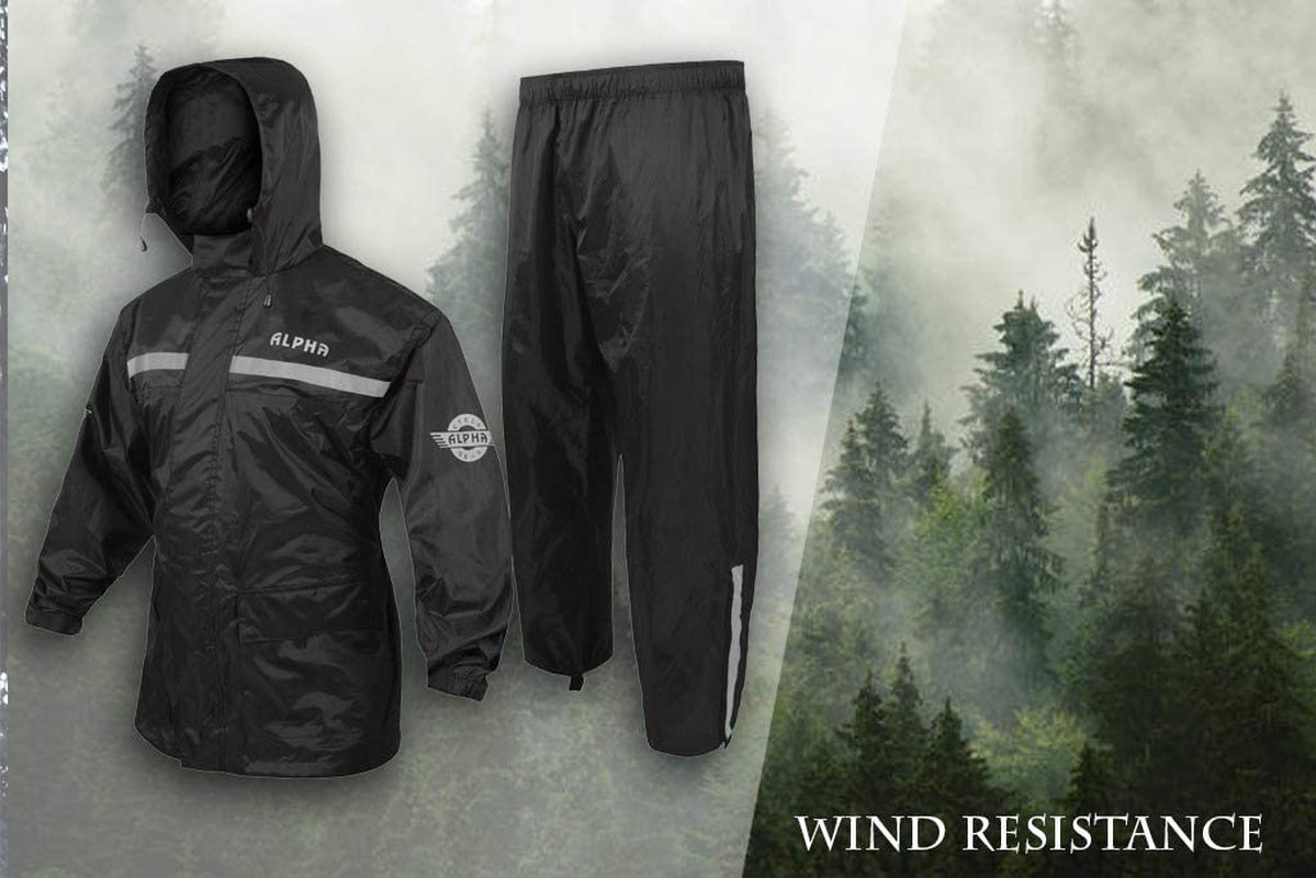 RAIN SUIT (BLACK, MEDIUM)