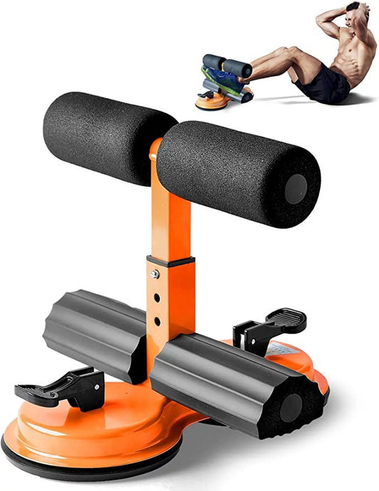 Abs Master Sit up Bar - Sit up Assistant Device Machine with Double Suction Cup, Resistance Bands, Weight Capacity of 661 Lbs, for Fitness Exercising Abdominal Muscles Full Body Training